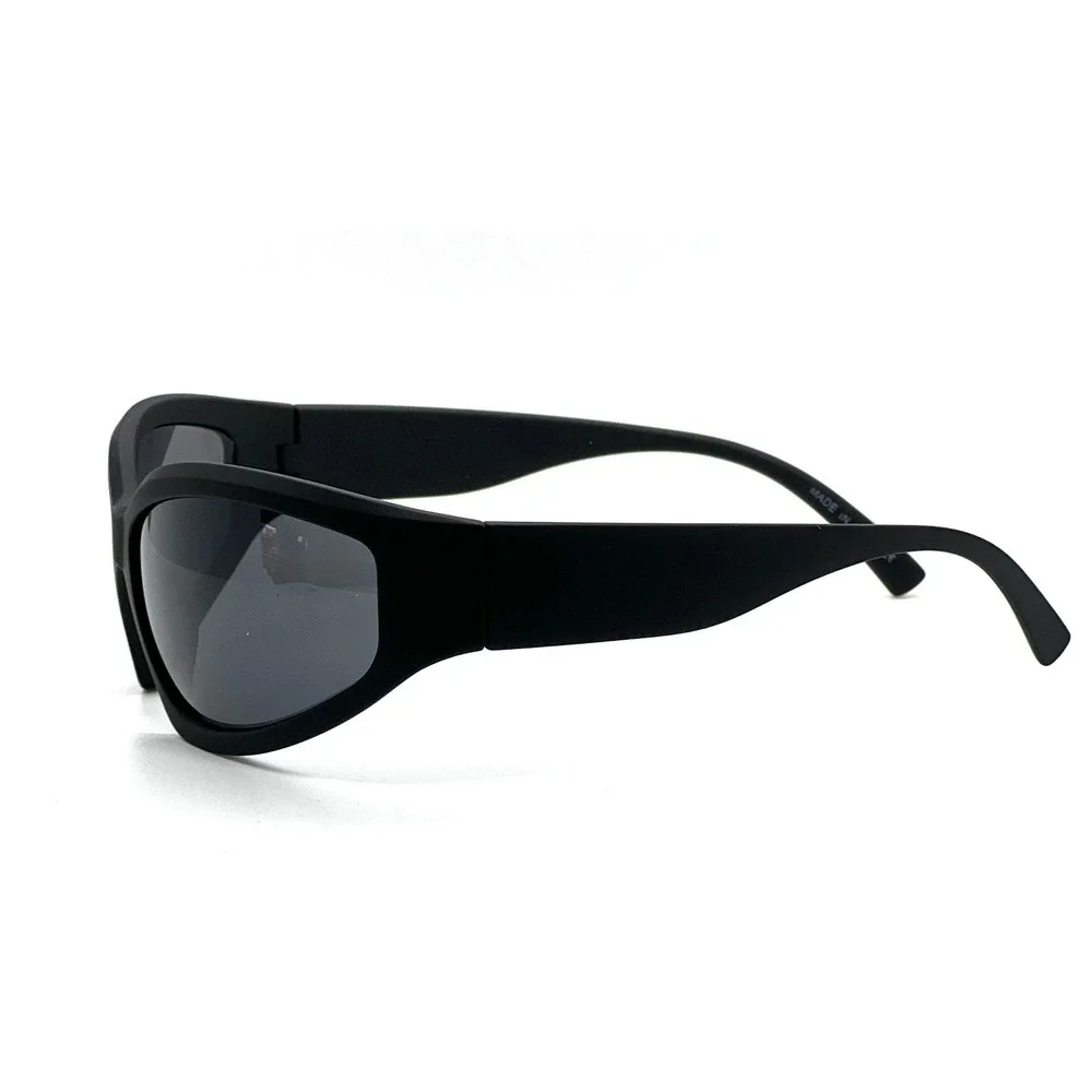 Men Sunglasses Dark Black Lens Hip Hop Rapper Gangster Style Fashion‎ Designer